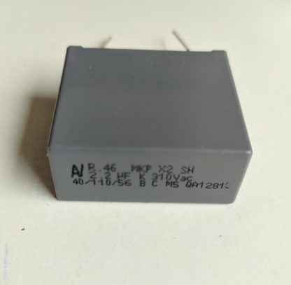 Condensateur 2,2µf x2