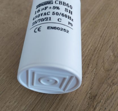 Condensateur permanent démarrage moteur 16MF 16UF 450V à cosses – Image 3