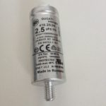 Condensateur Moteur métal 2,5µF 425V 475v à cosses ⌀25mm