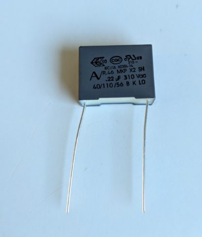 Condensateur 0,22µf 15mm 310v