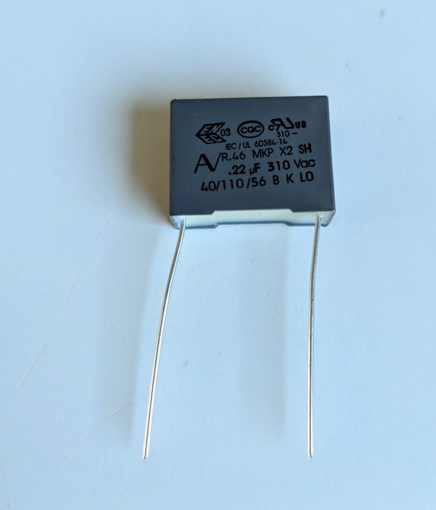 Polypropylen-Kondensator 220nF 310Vac X2 Raster 15mm