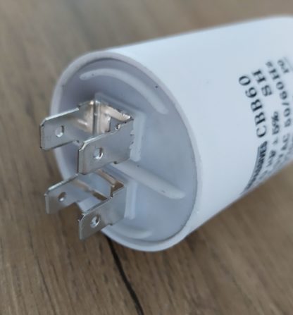 Condensateur permanent démarrage moteur 20MF 20UF 450V à cosses – Image 2