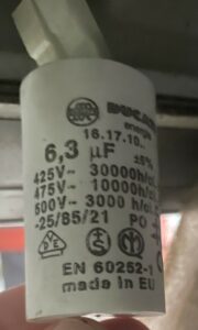 Condensateur Ducati energia 6,3uF 16.17.10