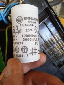 Condensateur pour hotte Ducati energia 6,3µf 16.10.83.