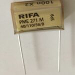 Condensateur papier RIFA PME 271 M 100nF 275V X2