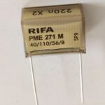 Condensateur papier RIFA PME 271 M 220nF 275V X2
