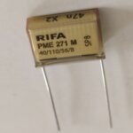 Condensateur papier RIFA PME 271 M 47nF (=0,047µF) 275V X2