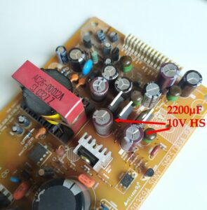 Détail carte alimentation SONY SLV-D910B