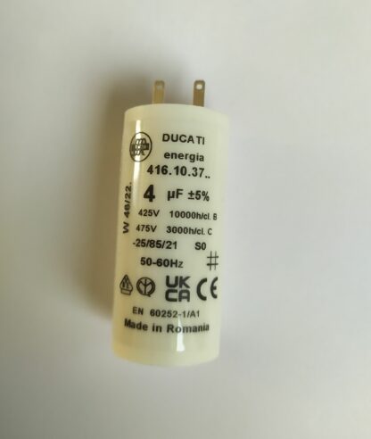 Condensateur 4uf volet roulant petites cosses 2,8mm
