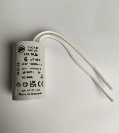 Condensateur moteur volet roulant 6µF à fils