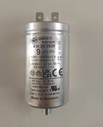 Condensateur permanent aluminium 9µF 425V 475V
