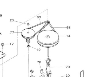 Vue éclatée mécanique sharp RT-10